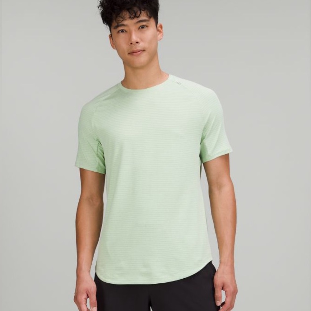 Lululemon Drysense Training Short Sleeve Shirt—Heathered Creamy Mint